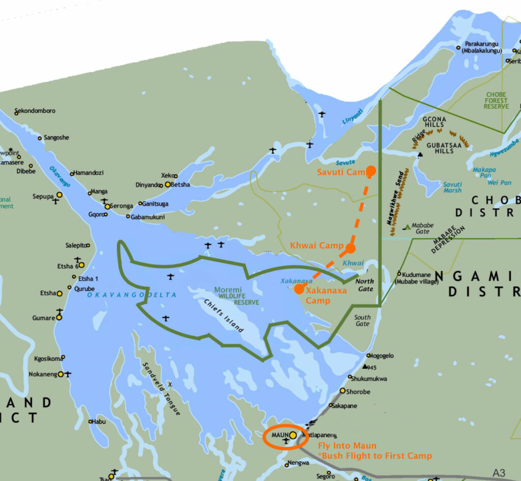 Brave Africa Camp Map