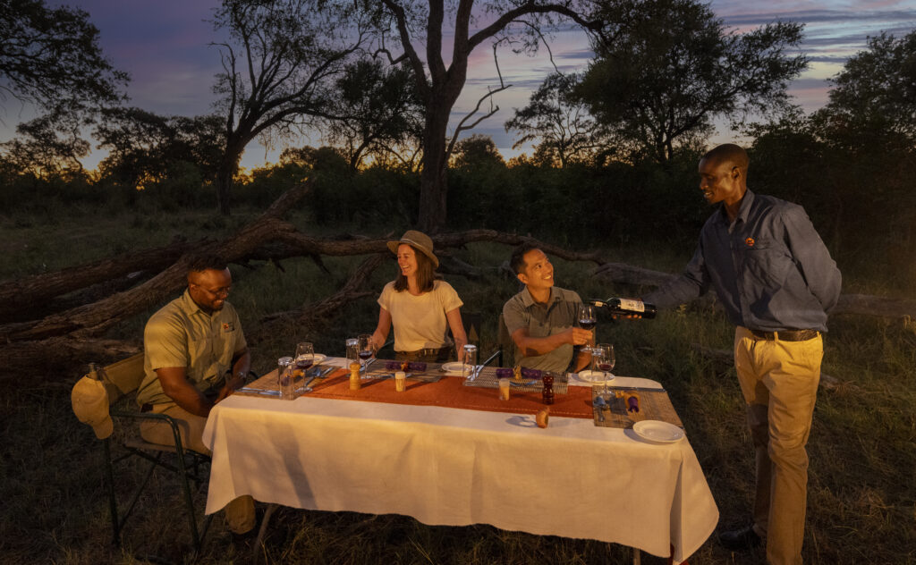 dinner on safari